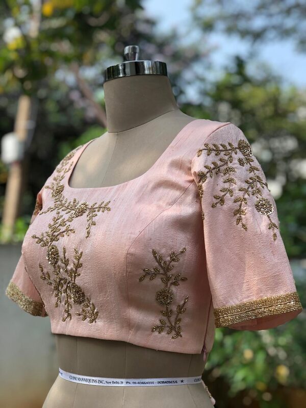 Blush Pink Floral Blouse - image 2