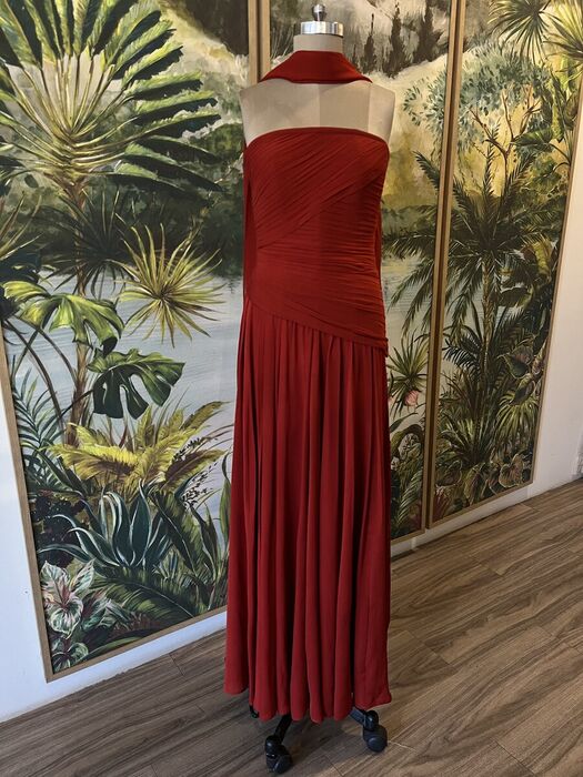 Draped Halter Gown - image 4