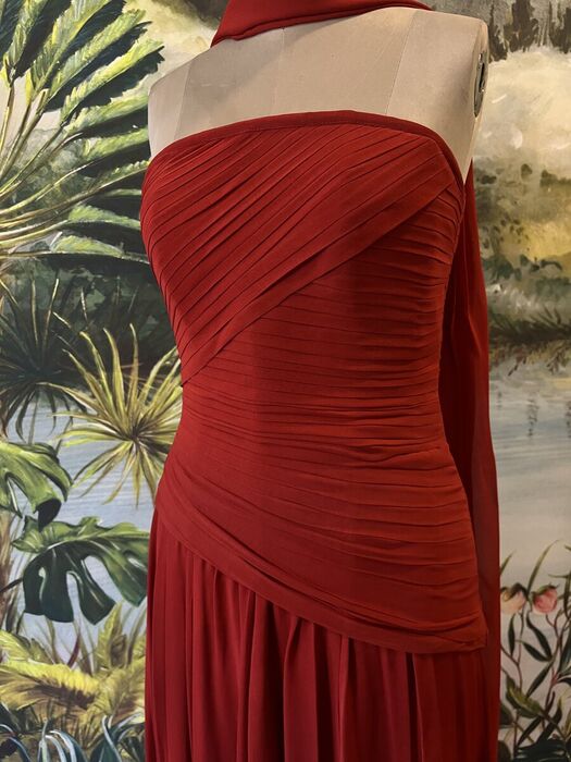 Draped Halter Gown - image 1
