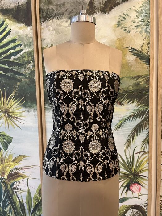 Hand-Embroidered Bustier - image 1