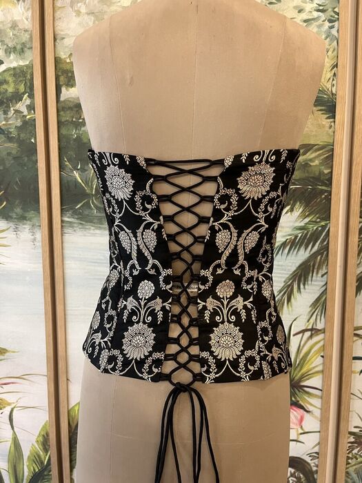 Hand-Embroidered Bustier - image 2